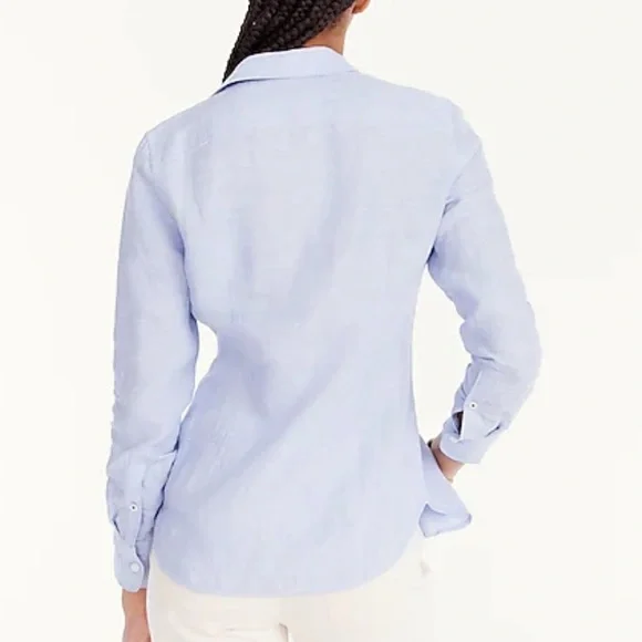 NWT JCREW Slim-fit Baird McNutt Irish linen shirt - Picture 5 of 5